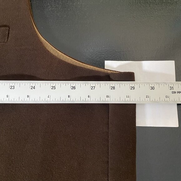 Vintage Jean Paul Germain Waistcoat Mens 4X Brown Cotton Suit Vest Western - Picture 14 of 15